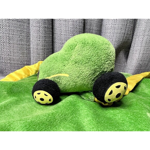 Scene Weaver John Deere JD Tractor Lovey Green Security Blanket Plush Toy 16 In - Picture 4 of 10